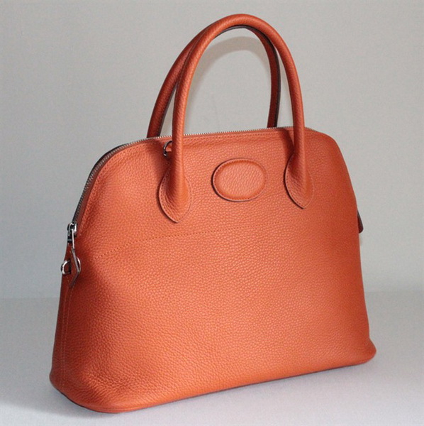 High Quality Replica Hermes Bolide Togo Leather Tote Bag Orange 509084 - Click Image to Close
